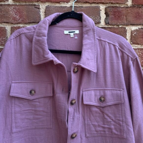 Madewell Branner Waffleback Shirt Jacket XL Faded Fig $88 • New - Picture 10 of 10